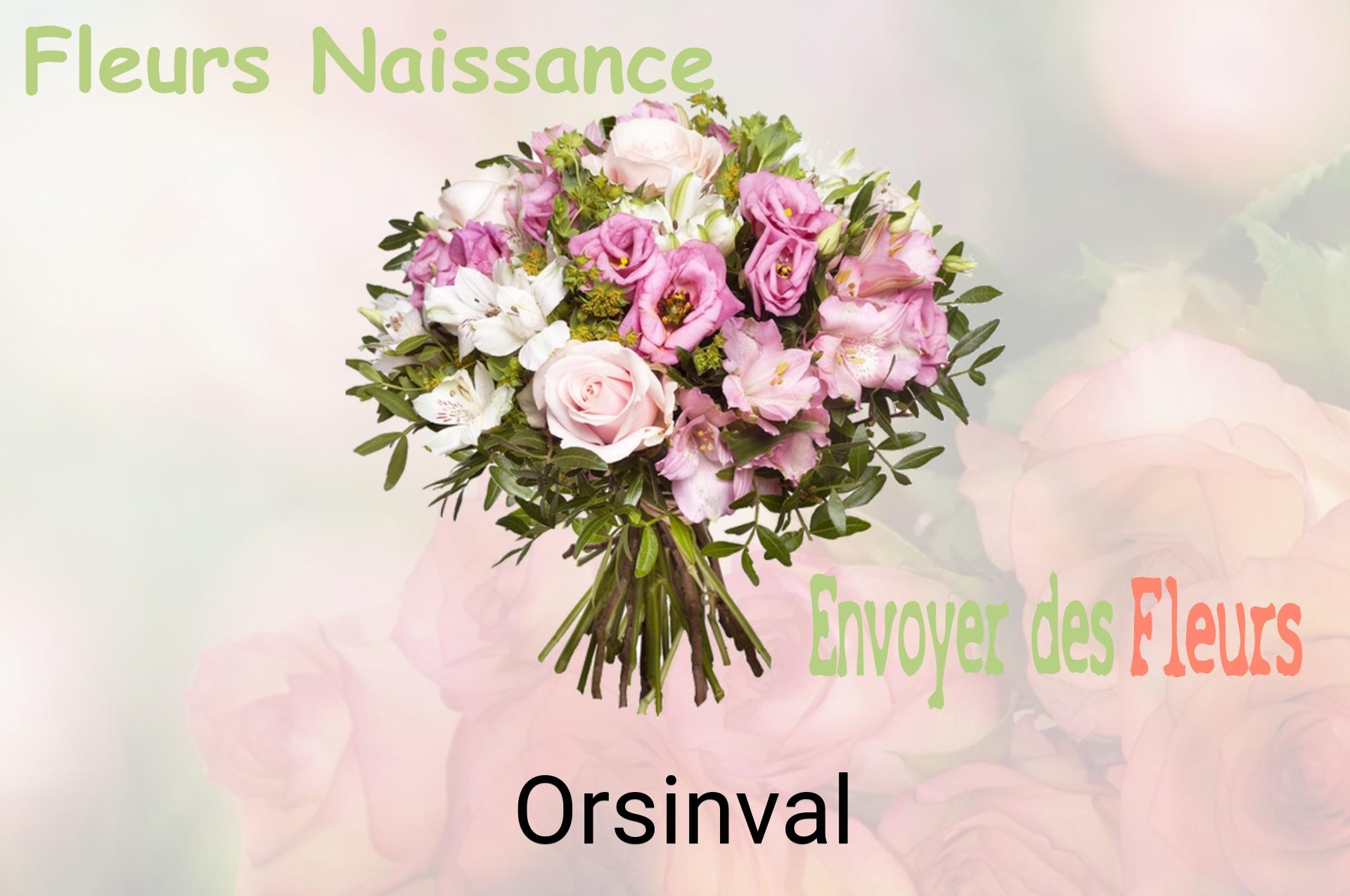 Bouquet de fleurs de naissance livré à Orsinval